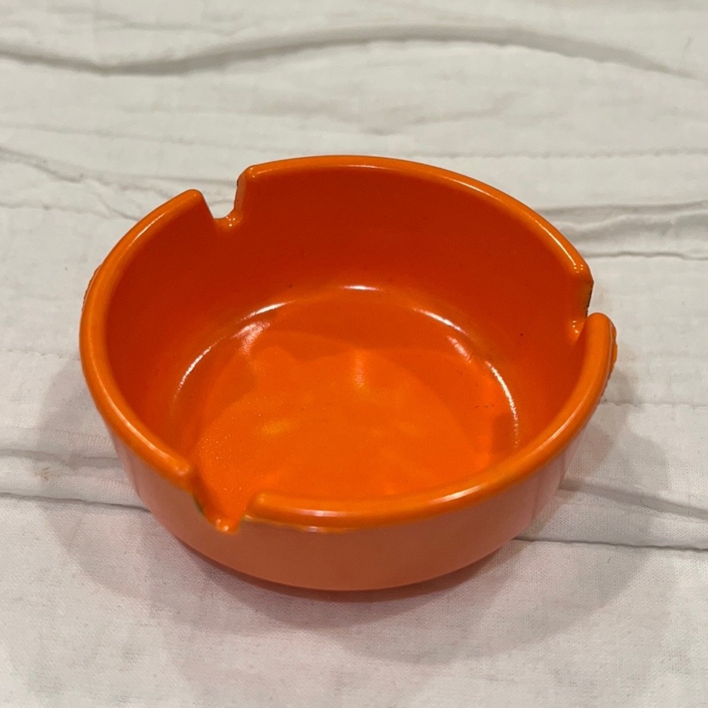 Vintage GES-LINE 301 Orange Ashtray Dish